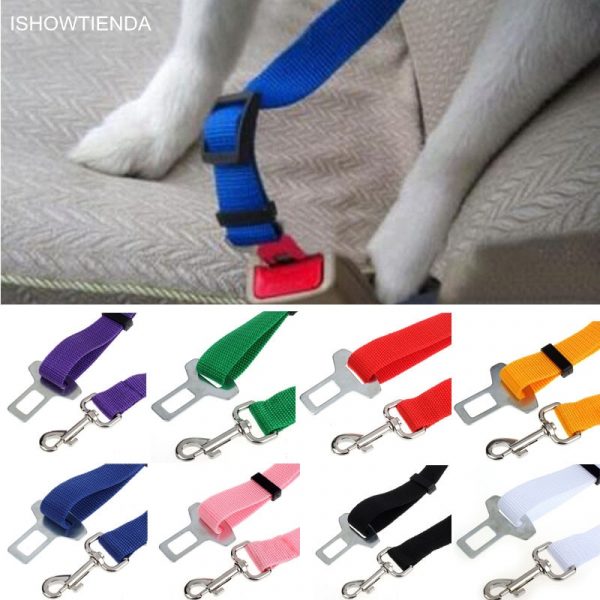 2.4cm Home Car Pet Cat Dog Cinturon De Seguridad Para Safety Care Pets Vehicle Car Seatbelt Harness Lead Clip ошейник для собак