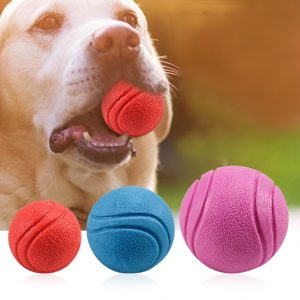 6/7Cm Pet Dog Training Toy Ball Indestructible Solid Rubber Ball Chew Play Bite Toy With Carrier Rope Bite Sales Y1