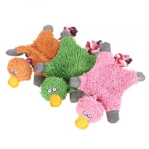 Lovely Pet Supply Cute Papa Duck Plush Dog Toy With Rope Dog Toys New