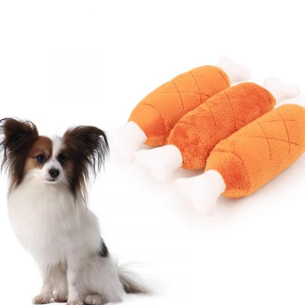 1PC Bones Shape Plush Sound Chew Toys for Cat Dog Puppy Interactive Toy Funny Playing Dog Products