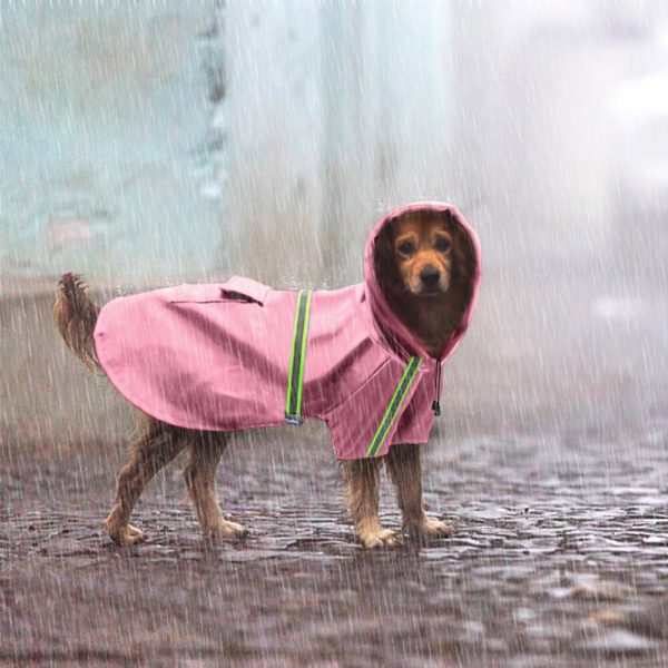 Raincoat Clothes For Dogs Waterproof Raincoat Dog Coat Jacket Reflective For Small Medium Large Dogs Labrador S-5XL 5 Colors