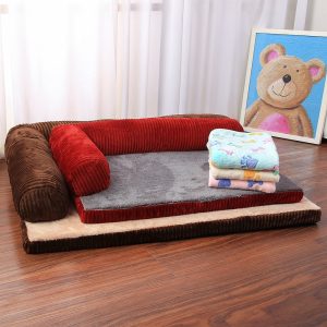 Dog Bed Soft Pet Cat Dog Beds With Pillow Mermory Foam Puppy Dog House Cushion Mat L Shaped Sofa Couch For Large Small Dogs