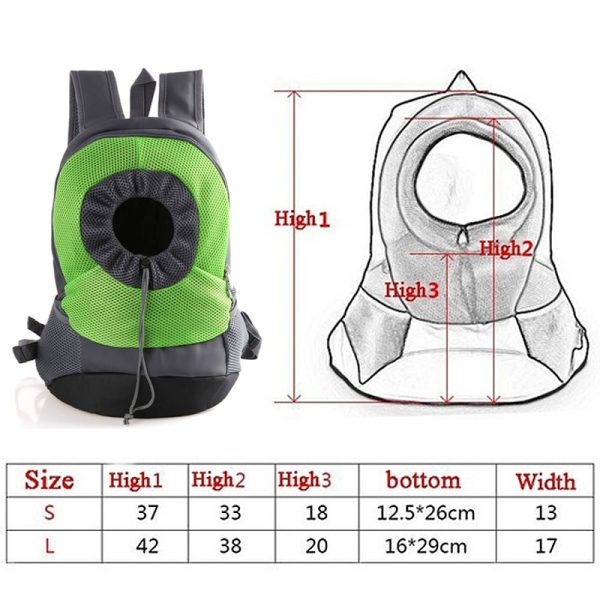 2020 New Pet Carrier Dog Bag Backpack Bleathable Mesh Puppy Shoulder Bag Cat Chest bag