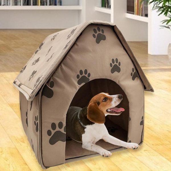 Portable Dog House Foldable Winter Warm Pet Bed Nest Tent Cat Puppy Kennel Pet Bed Nest Tent