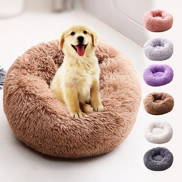 Long Plush Pet Cat Dog Kennel Bed Washable Cat House Sofa Bed for Dog Chihuahua Dog Basket Puppy Pet Bed Dropshipping 40-100cm