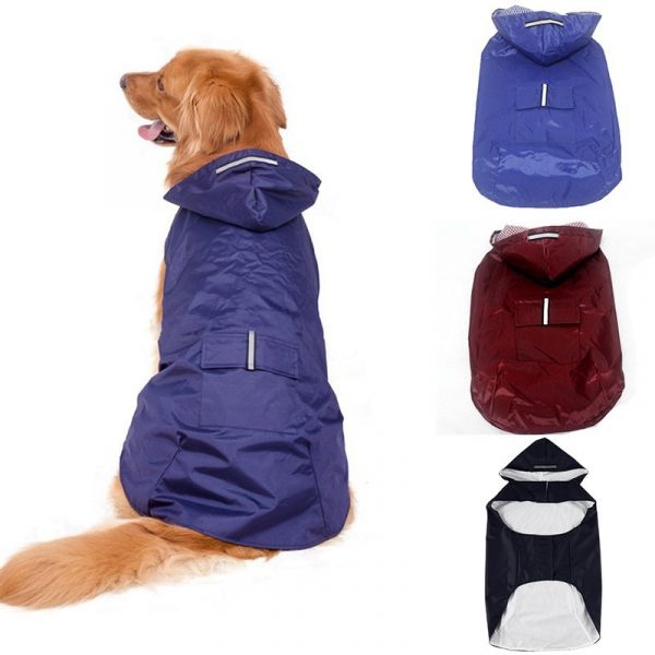 Dog Clothes Dog Raincoat Jacket Reflective Waterproof Pet Clothes French Bulldog Dogs Pet Clothing Pet Costume For Rain Day 2020