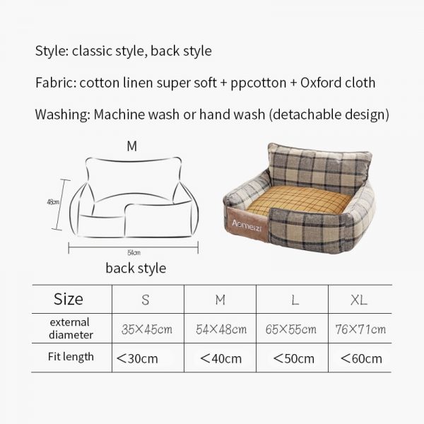 Pet Dog Bed Warm Pet bed Removable Soft Pet Bed For Dogs Washable House Sofa Mats Sleeping Beds Cat Puppy Kennel