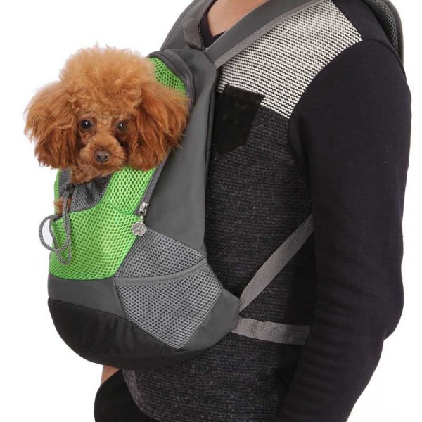 2020 New Out Double Shoulder Portable Travel Backpack Outdoor Pet Dog Carrier Bag Pet Dog Front Bag Mesh Backpack Head