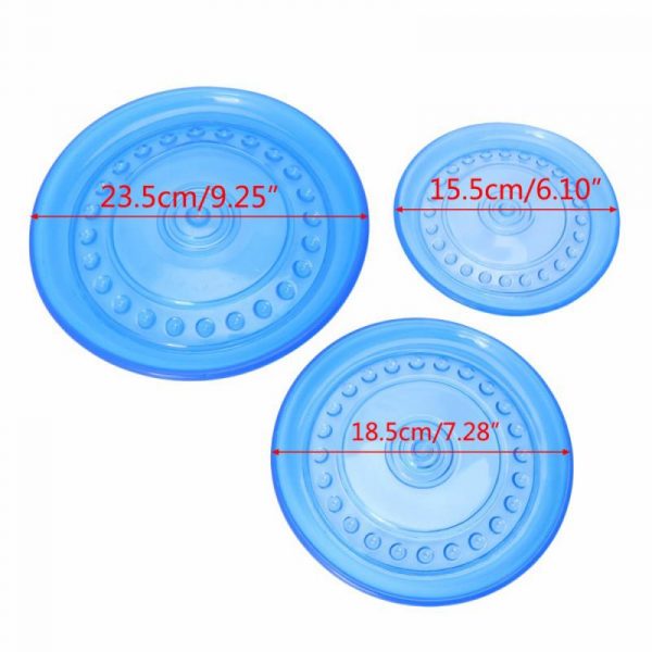 TPR Outdoor Pet Dog Discs Dog Flying Discs Trainning Puppy Toy Rubber Fetch Flying Disc Training Dog Chew Teeth Clean