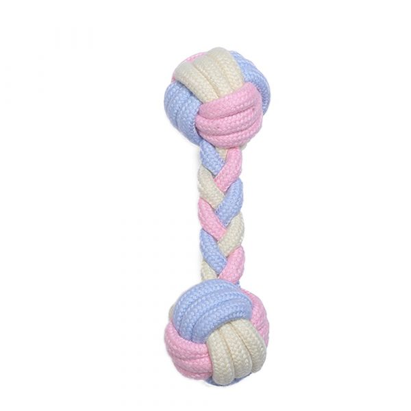 1pc Pets Dogs Pet Toys Cotton Rope Supplies Pet Dog Puppy Cotton Chew Knot Toy Durable Braided Bone Rope Funny Tool