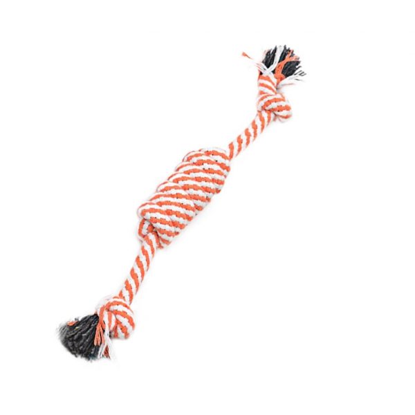 1pc Pet Dog Toy Rope Double Knot Cotton Braided Dog Rope Toy Puppy Chews Toy Cleaning Tooth Toys For Dogs Pet Supplies Drop Ship