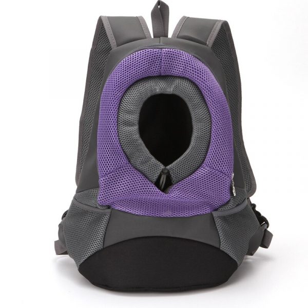 2020 New Out Double Shoulder Portable Travel Backpack Outdoor Pet Dog Carrier Bag Pet Dog Front Bag Mesh Backpack Head