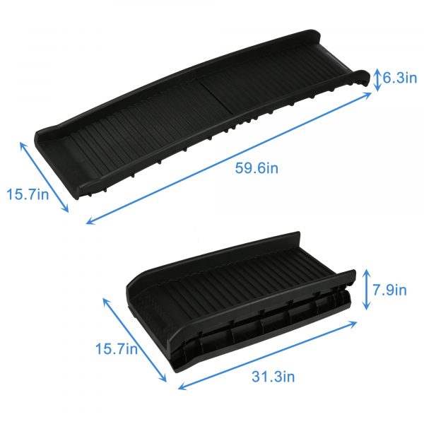 Folding Portable Pet Ramp Gear for Dogs Cats Durable Lightweight Pet Supports Up to 150 Lb