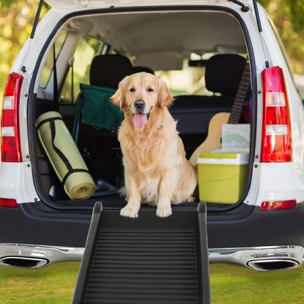 Folding Portable Pet Ramp Gear for Dogs Cats Durable Lightweight Pet Supports Up to 150 Lb