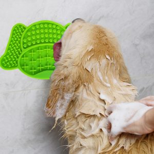 Dog Licking Pad Dog Bath Buddy Slow Feeders Cat Treat Mat Pet Dispensing Mat Pet Bathing Grooming Dog Training Supplies#np30