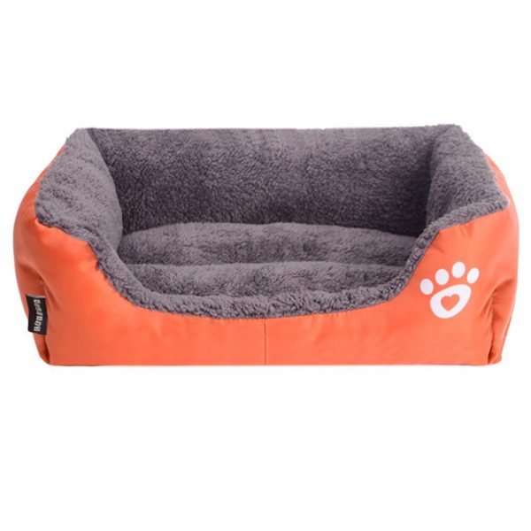 S-3XL Large Pet Cat Dog Bed MultiColor Warm Cozy Dog House Soft Paw Pattren Dog Baskets Mat Autumn Winter Waterproof Kennel