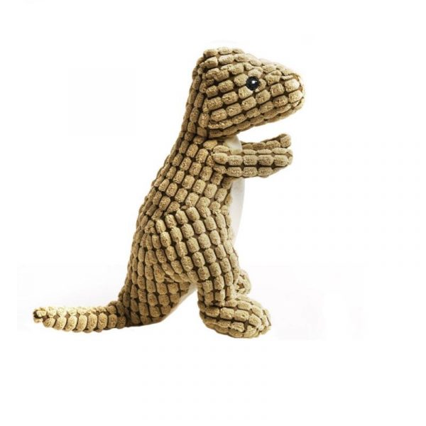 2020 New Pet Dinosaur Shape Plush Chew Molar Squeaky Toys For Dogs Puppy Toys Brush Dog Teeth Pet Cotton Rope Toy High Quality