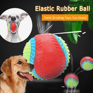 New 1pc Magic Mini Pet Dog Toys Toy Funny Interactive Ball Dog Chew Toy For Dog Tooth Clean Ball Of Food Extra-tough Rubber Ball