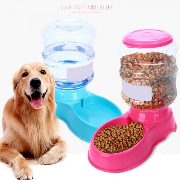 3.5L Plastic Pet Drinkers Cat Dog Automatic Feeder Drinking Animal Pet Food Container Water Bowl for Pets Dog Automatic Drinkers