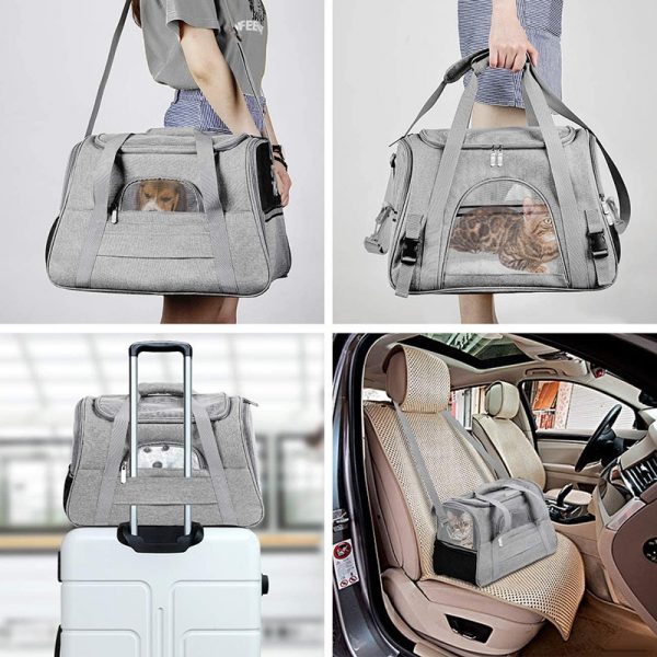 Dog Carrier Bags Portable Pet Cat Dog Backpack Breathable Cat Carrier Bag Airline Approved Transport Carrying For Cats Small Dog