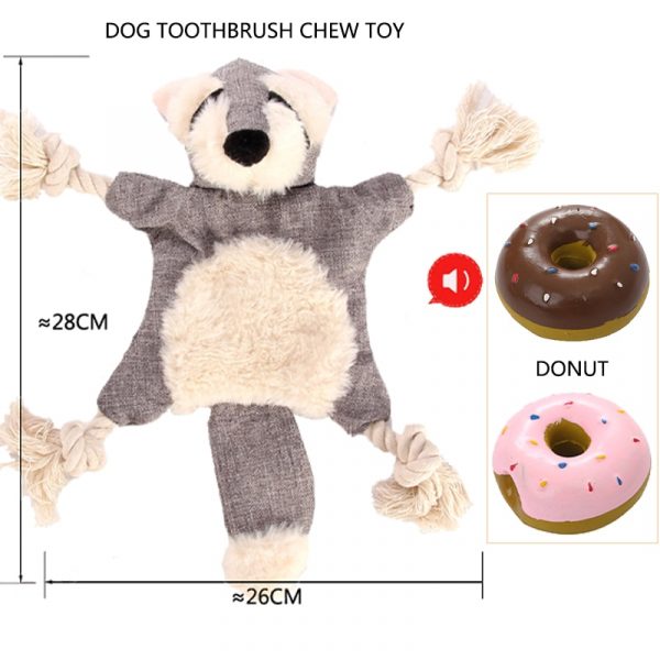 Dog Chew Squeak Toys Interactive Stuffed Squeaking Pet Toy Cute Plush Puzzle for Dogs Cat Chew Squeaker Squeaky Toy Pet Supplies