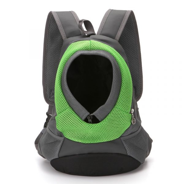 2020 New Out Double Shoulder Portable Travel Backpack Outdoor Pet Dog Carrier Bag Pet Dog Front Bag Mesh Backpack Head