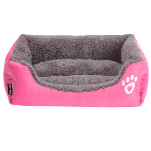 S-3XL Large Pet Cat Dog Bed MultiColor Warm Cozy Dog House Soft Paw Pattren Dog Baskets Mat Autumn Winter Waterproof Kennel