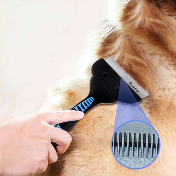 Pet Shedding Hair Removal Comb Cat Dog Grooming Brush Tools Hair Finishing Trim Brusher Hair Cleaner For Dogs Cats Pet Supplies